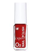 Minilack Oxygen Färg A040 Neglelakk Sminke Red Depend Cosmetic
