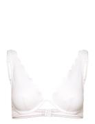 Scallop Cw Up Swimwear Bikinis Bikini Tops Triangle Bikinitops White H...