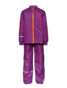 Basic Thermal Set -Solid Outerwear Thermo Outerwear Thermo Sets Purple...