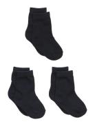 3-Pack Cotton Socks Sokker Strømper Blue Melton