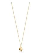 Afroditte Recycled Heart Necklace Gold-Plated Halskjede Anheng Gold Pi...