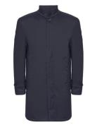 Bs Bedford Slim Fit Coat Tynn Kåpe Navy Bruun & Stengade