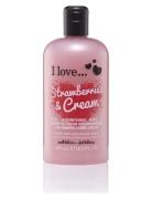 I Love Bath Shower Strawberries Cream 500Ml Dusjkrem Nude I LOVE