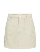 Objalas Mw Short Skirt 131 Kort Skjørt Cream Object