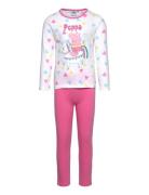 Long Pyjamas Pyjamas Sett Pink Gurli Gris