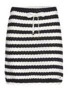 Tjw Striped Crochet Skirt Kort Skjørt Black Tommy Jeans