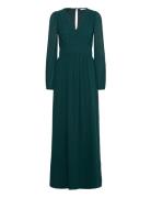 Isobel Long Sleeve Gown Maxikjole Festkjole Green Bubbleroom