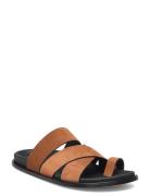 Harllow Suede Brown Leather Sandals Flate Sandaler Brown ALOHAS