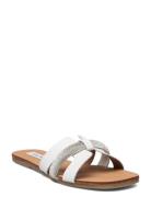 Edriah Sandal Flate Sandaler White Steve Madden