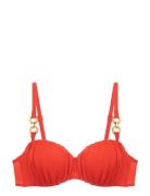 Oda Bandeau Swimwear Bikinis Bikini Tops Bandeau Bikinitops Orange Dor...