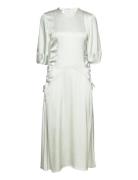 Gia - Fluid Viscose Knelang Kjole White Day Birger Et Mikkelsen