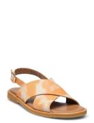 Sandals - Flat - Open Toe - Op Flate Sandaler Orange ANGULUS