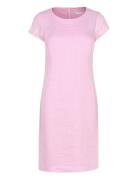 Klara Linen Dress Kort Kjole Pink Newhouse
