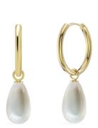 Angeleno Hoops Accessories Jewellery Earrings Hoops Gold Edblad