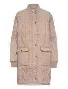 Kingasz Long Jacket Vattert Jakke Beige Saint Tropez