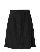 Slfgulia Hw Short Skirt Kort Skjørt Black Selected Femme