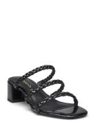 Women Slides Sandal Med Hæl Black Tamaris