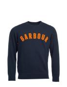 Barbour Prep Logo Crew Tops Sweat-shirts & Hoodies Sweat-shirts Blue B...