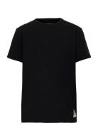 Basic Ss Tee Tops T-shirts Short-sleeved Black Mini Rodini