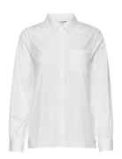 Cracir Shirt Tops Shirts Long-sleeved White Cream
