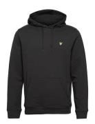 Pullover Hoodie Tops Sweat-shirts & Hoodies Hoodies Black Lyle & Scott