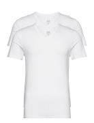 Jbs 2-Pack V-Neck Bamboo Tops T-shirts Short-sleeved White JBS