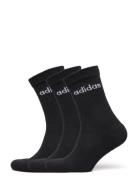 C Lin Crew 3P Sport Socks Regular Socks Black Adidas Performance