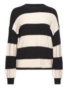 Onlatia L/S Stripe Pullover Knt Noos Tops Knitwear Jumpers Black ONLY