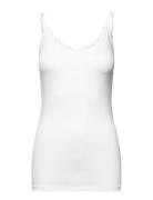 Vidaisy Lace Singlet - Noos Tops T-shirts & Tops Sleeveless White Vila