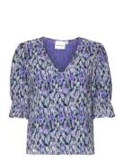 Jade Top Tops T-shirts & Tops Long-sleeved Purple Fabienne Chapot