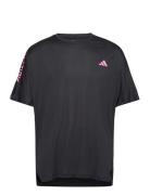 Adizero Tee M Sport T-shirts Short-sleeved Black Adidas Performance