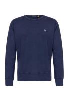 Spa Terry Sweatshirt Tops Sweat-shirts & Hoodies Sweat-shirts Navy Pol...