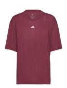 Tr-Es Mat T Sport T-shirts & Tops Short-sleeved Burgundy Adidas Perfor...