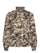 Cmfrill-Shirt Tops Blouses Long-sleeved Multi/patterned Copenhagen Mus...