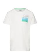 T Shirt With Frontprint Tops T-shirts Short-sleeved White Lindex