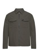 Zip Overshirt Tops Overshirts Grey Fred Perry