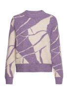 Slrakel Bates Pullover Tops Knitwear Jumpers Purple Soaked In Luxury