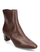 Willa Burnished Leather Bootie Shoes Boots Ankle Boots Ankle Boots Wit...