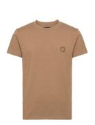 Stanley Organic Tee Tops T-shirts Short-sleeved Brown Clean Cut Copenh...