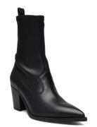 Mar_Mar_Stn Shoes Boots Ankle Boots Ankle Boots With Heel Black UNISA