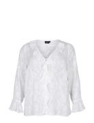 Msally, L/S, Shirt Tops Blouses Long-sleeved White Zizzi