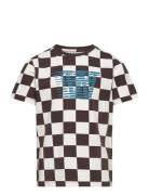 Ola Junior Checkered T-Shirt Tops T-shirts Short-sleeved Multi/pattern...