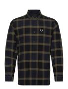 Tartan Shirt Tops Shirts Casual Green Fred Perry