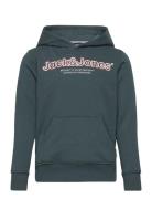 Jorlakewood Sweat Hood Bf Jnr Tops Sweat-shirts & Hoodies Hoodies Gree...