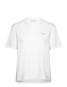 Popincourt Amour/Gots Tops T-shirts & Tops Short-sleeved White Maison ...