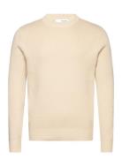 Slhtodd Ls Knit Crew Neck W Tops Knitwear Round Necks Cream Selected H...