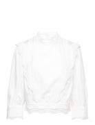 Blouse Tops Blouses Long-sleeved White IVY OAK