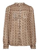 Sc-Taimi Tops Blouses Long-sleeved Brown Soyaconcept