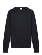 Knit Raglan Sweater Tops Knitwear Pullovers Navy Müsli By Green Cotton