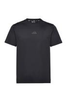 D4T Adistwo Tee Sport T-shirts Short-sleeved Black Adidas Performance